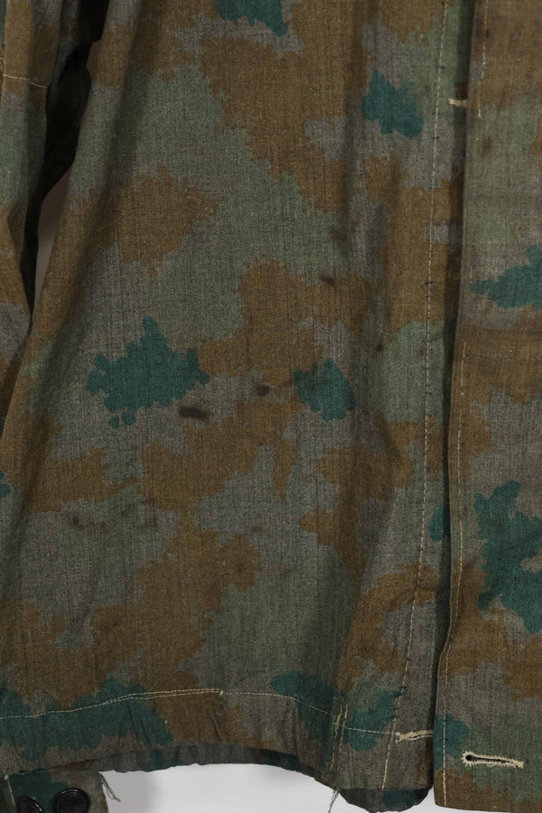 1962 East German Army NVA M58 Flächentarn sniper smock in Bluementarn camo, almost unused.