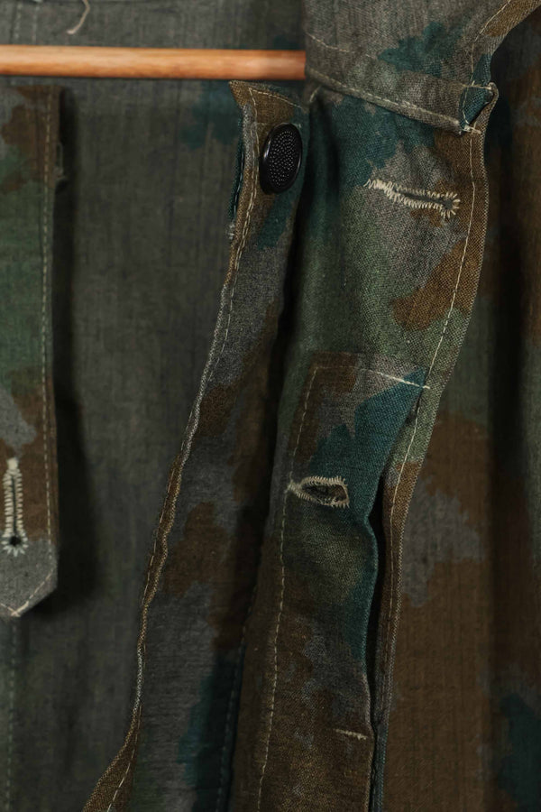 1962 East German Army NVA M58 Flächentarn sniper smock in Bluementarn camo, almost unused.