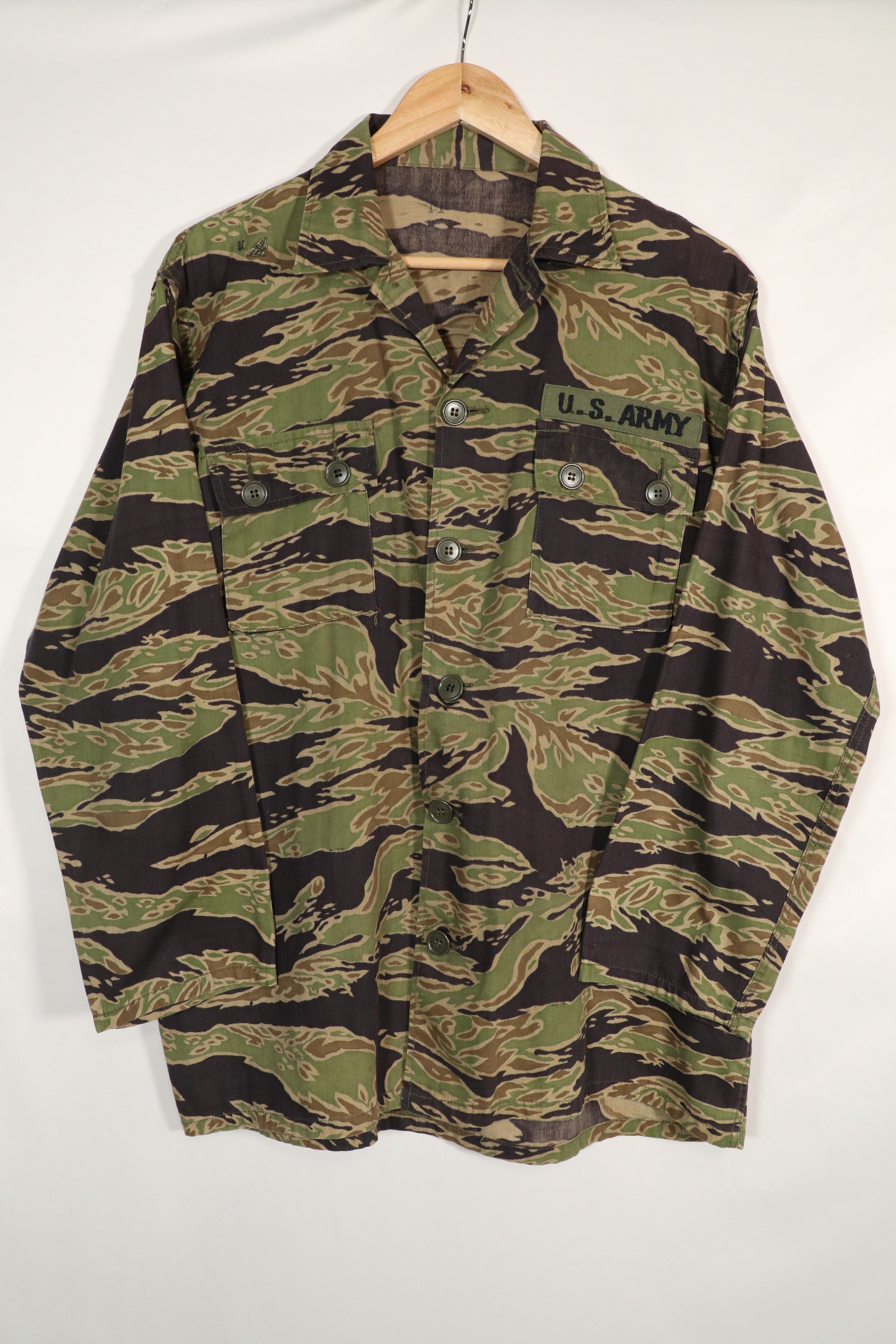 Real Tiger Stripe Shirt Late War Pattern Lightweight M Size Big size