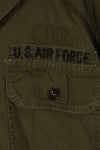 Real Poplin OG-107 utility shirt with first-attached USAF patch, size M, used.