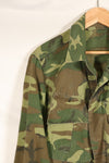 Contract circa 1967, size tag missing, early print, USMC non-rip ERDL jungle fatigues jacket, used