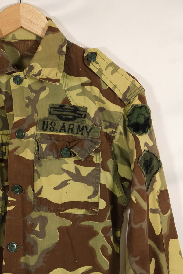 Estimated 1966 US Army Advisor 9th Infantry Division ERDL Leaf Camouflage, locally made, used.