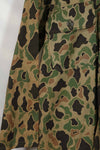 1980's Korean Army Frogskin Camouflage HBT Shirt Used D