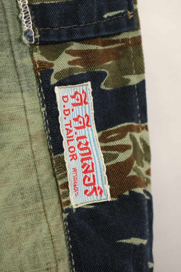 Estimated 1970s Silver Tiger Tiger Stripe Fatigue Jacket, used.