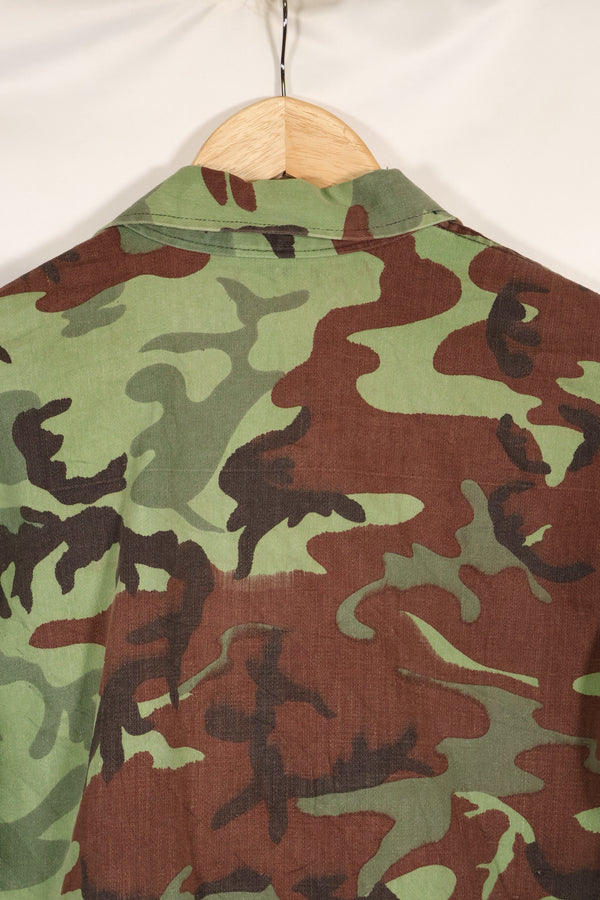 1960s US Army Advisor ARVN BDQ Ranger Shirt 4 Pockets Leaf Camouflage Shirt Used