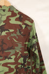1960s US Army Advisor ARVN BDQ Ranger Shirt 4 Pockets Leaf Camouflage Shirt Used