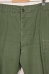 1967 Contract 3rd Model Non Ripstop Jungle Fatigue Pants X-L-R Used