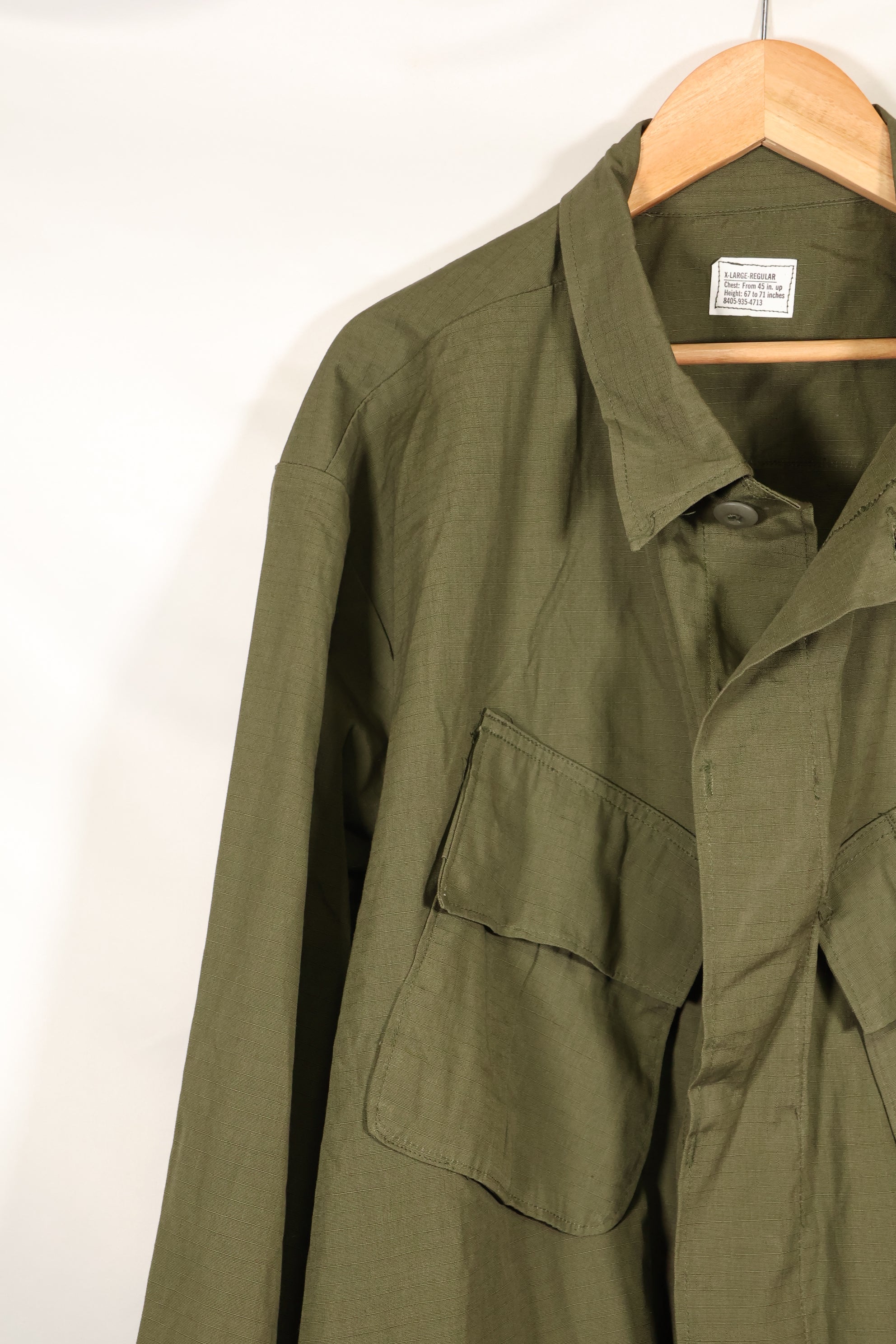 1969 Contract X-L-R Deadstock 4th Model Jungle Fatigue Jacket, Largest Size