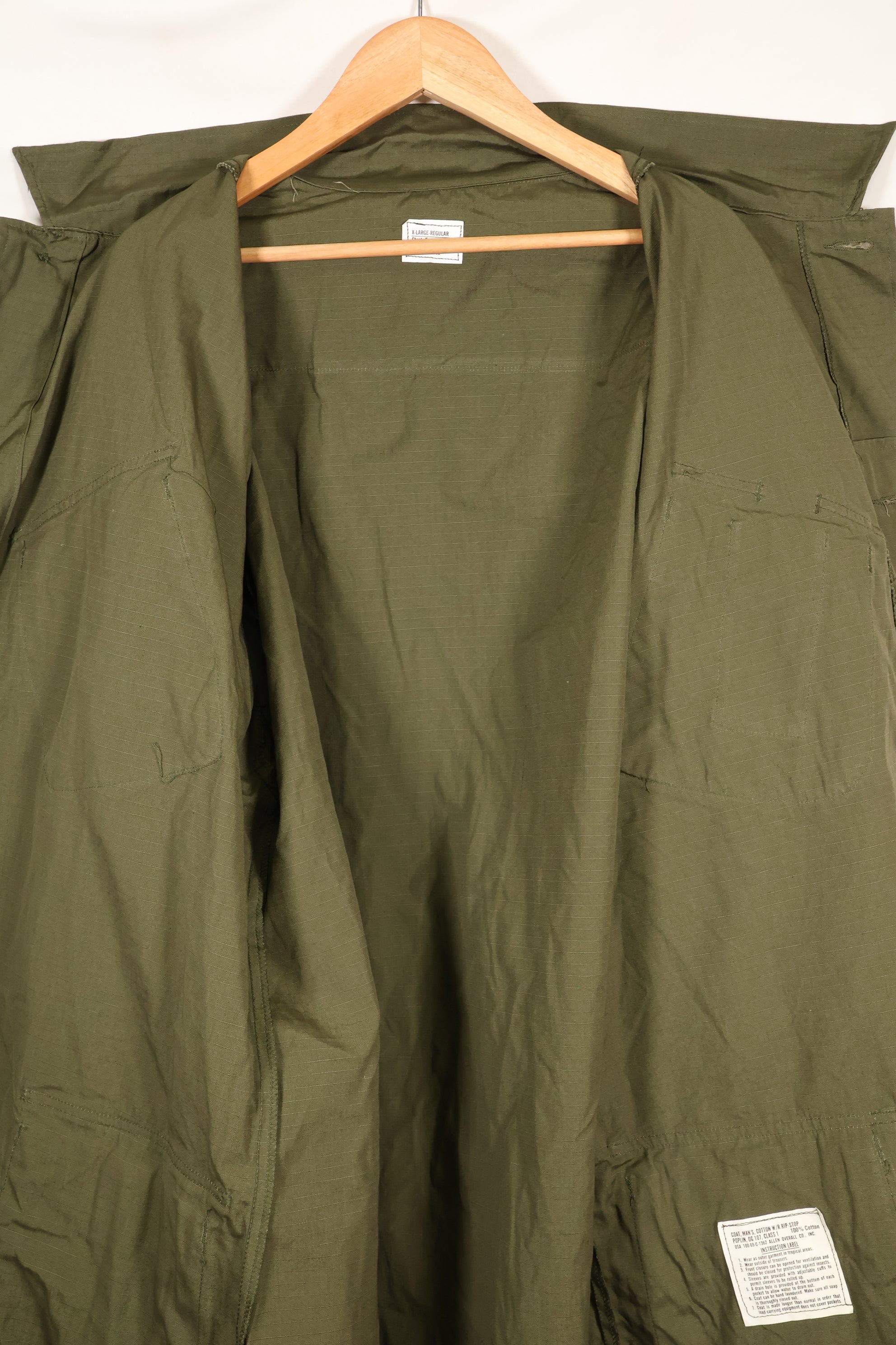 1969 Contract X-L-R Deadstock 4th Model Jungle Fatigue Jacket, Largest Size