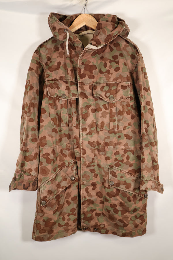 1960s–70s M57 Austrian Army P-Pattern Camouflage Hoodie, Used, Size C
