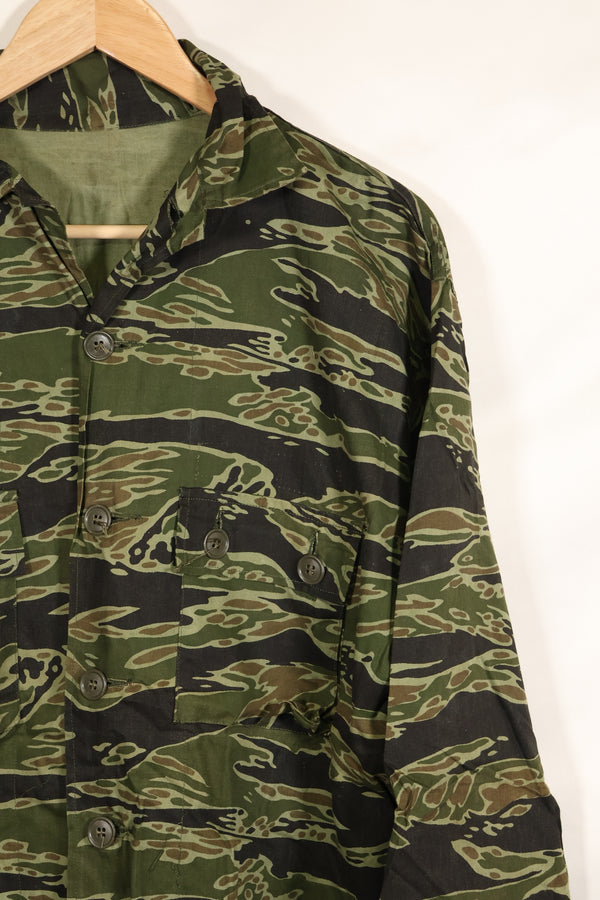 Actual Late War Pattern US Size Tiger Stripe Shirt Dark Color Almost Unused