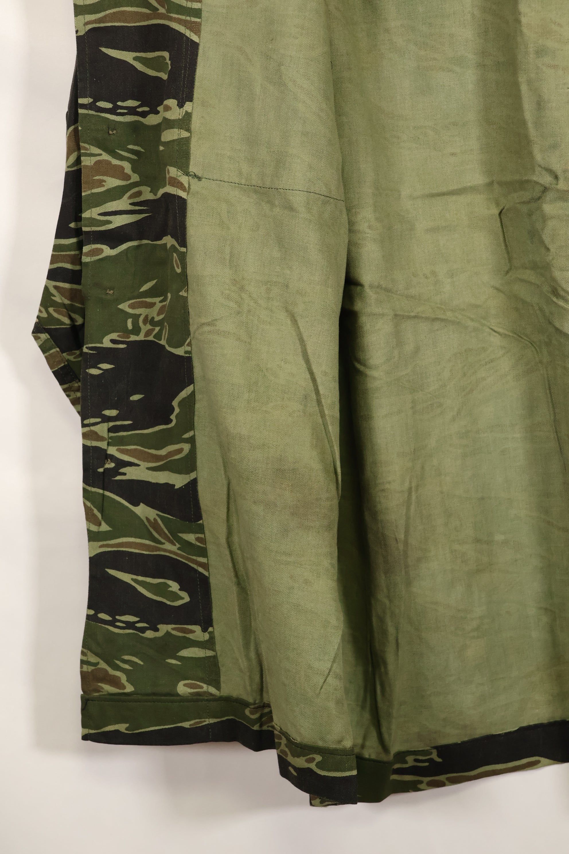 Actual Late War Pattern US Size Tiger Stripe Shirt Dark Color Almost Unused