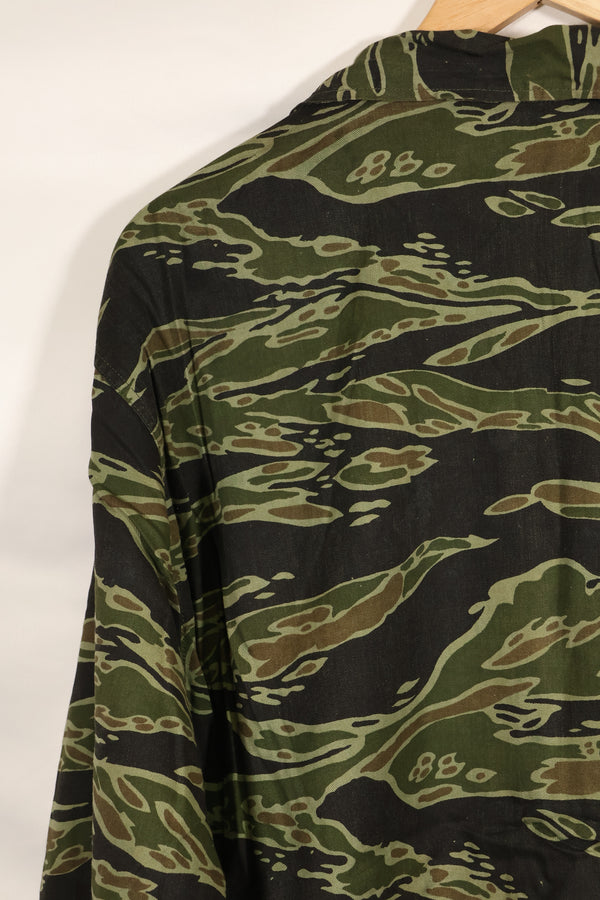 Actual Late War Pattern US Size Tiger Stripe Shirt Dark Color Almost Unused
