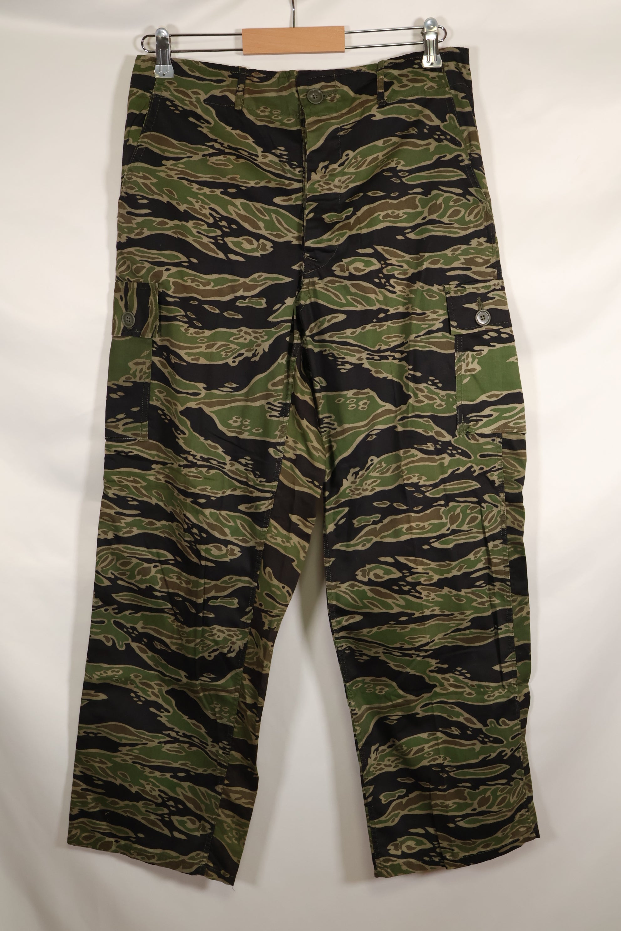 Actual Late War Pattern Presumed US-M Tiger Stripe Pants, almost unused, with name