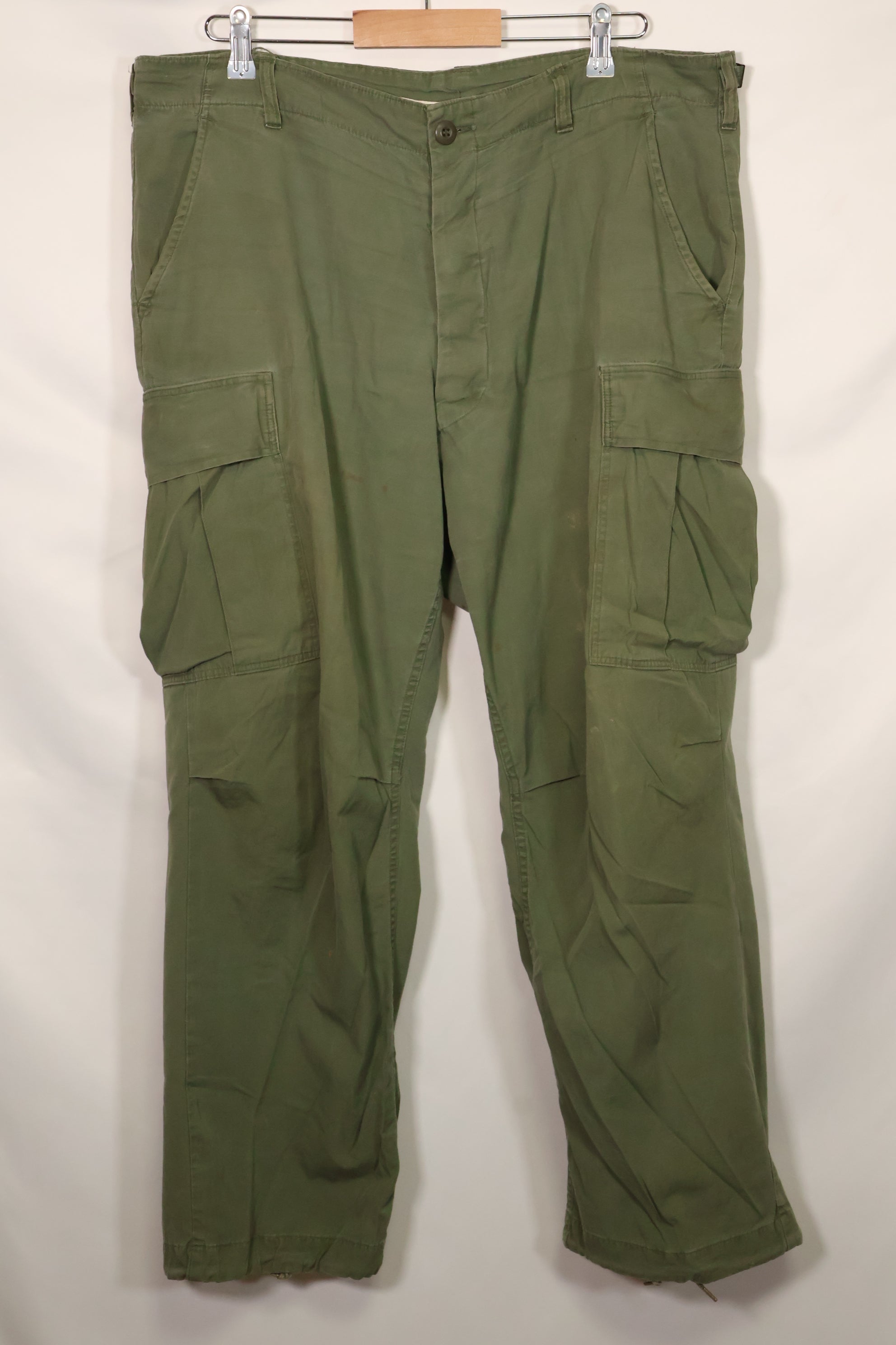 1967 Contract 3rd Model Non Ripstop Jungle Fatigue Pants L-S Used