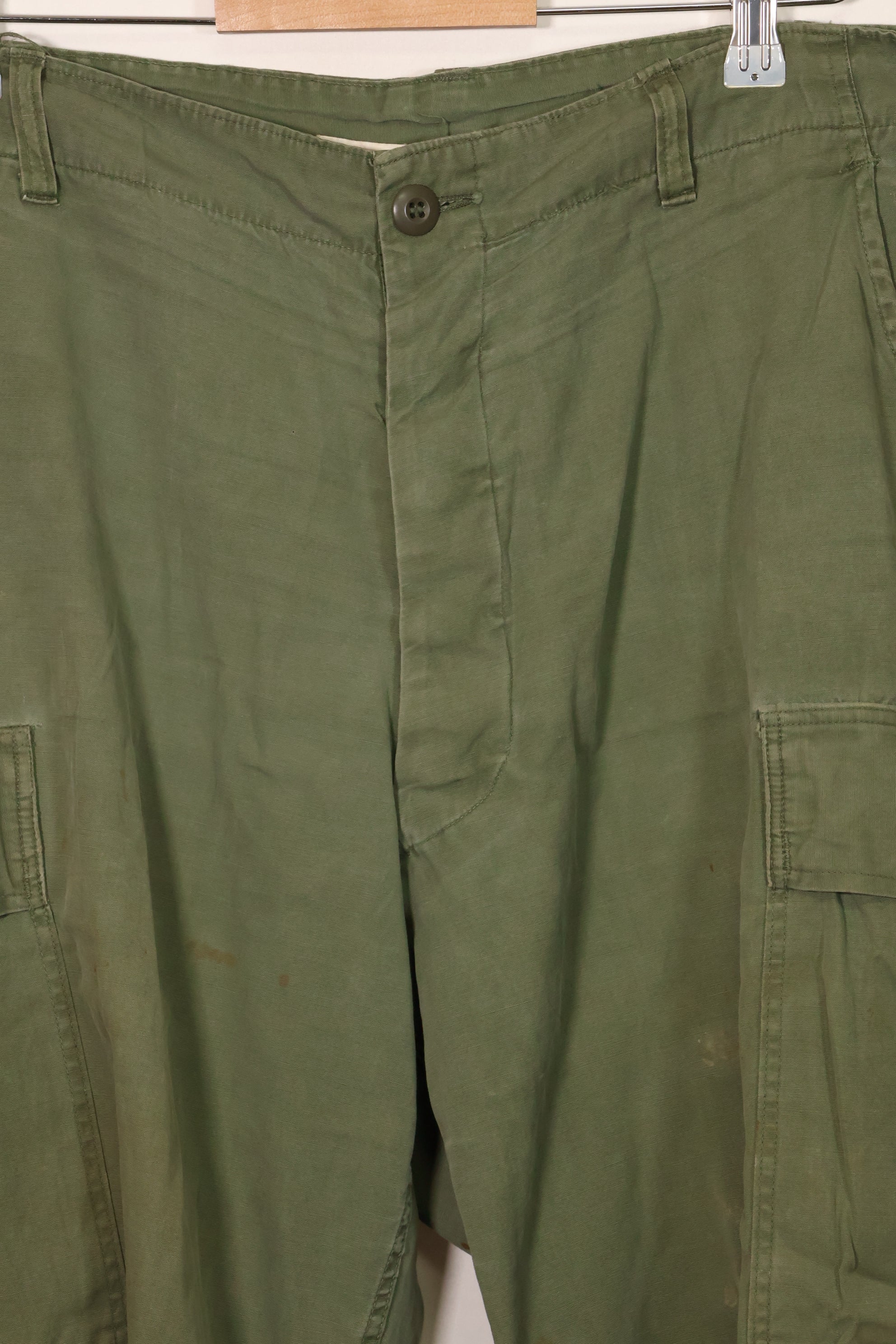 1967 Contract 3rd Model Non Ripstop Jungle Fatigue Pants L-S Used