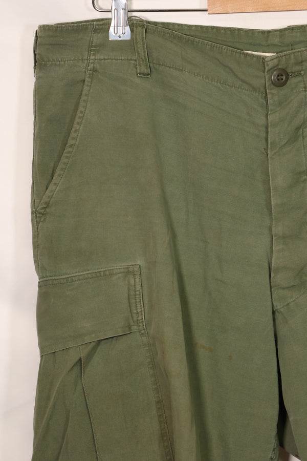 1967 Contract 3rd Model Non Ripstop Jungle Fatigue Pants L-S Used