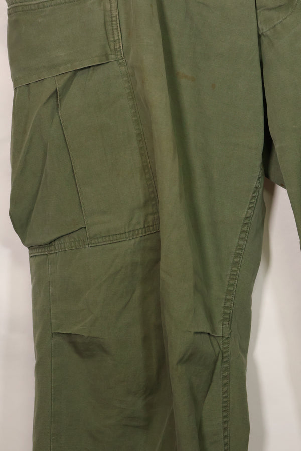 1967 Contract 3rd Model Non Ripstop Jungle Fatigue Pants L-S Used