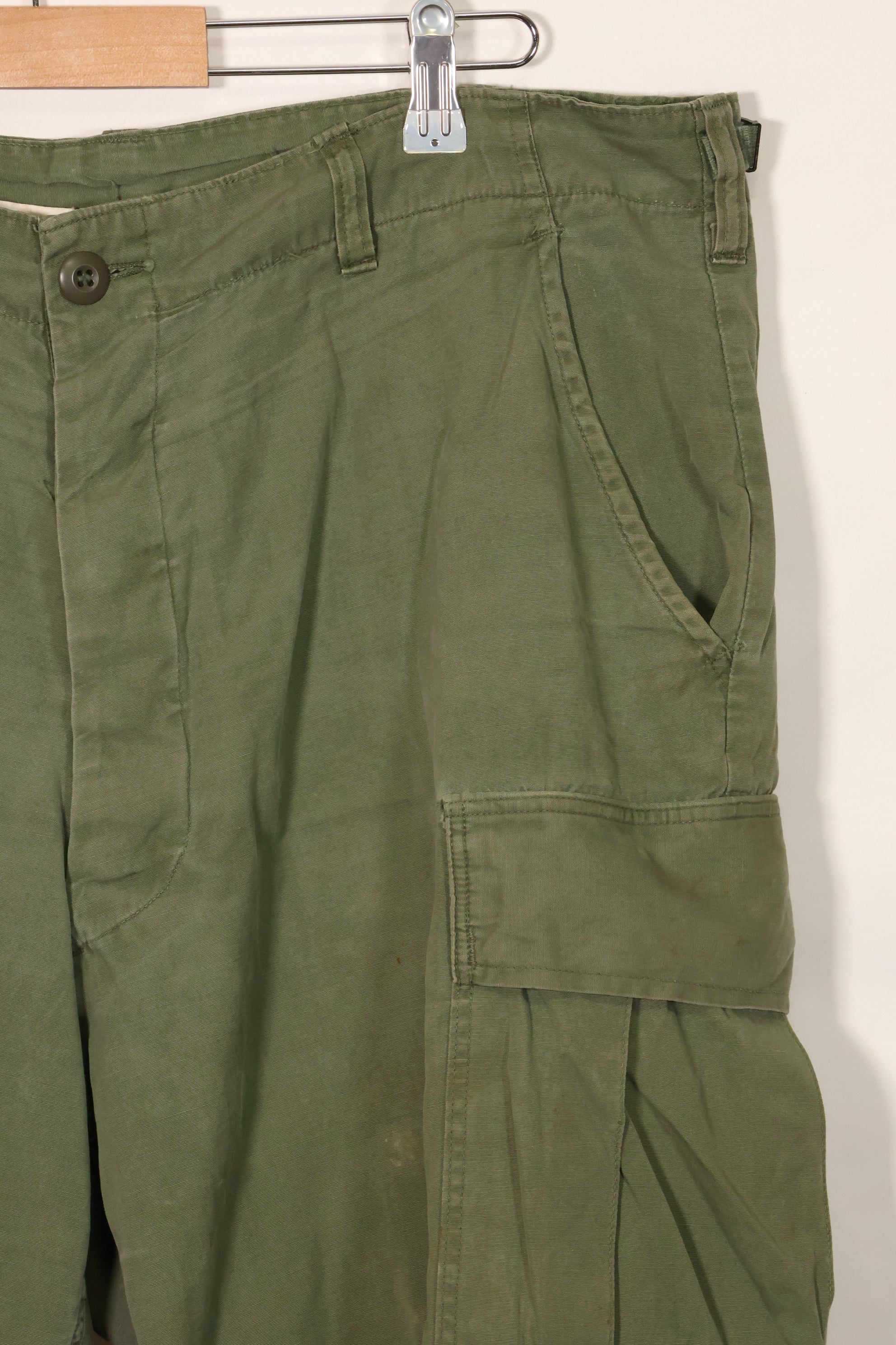 1967 Contract 3rd Model Non Ripstop Jungle Fatigue Pants L-S Used