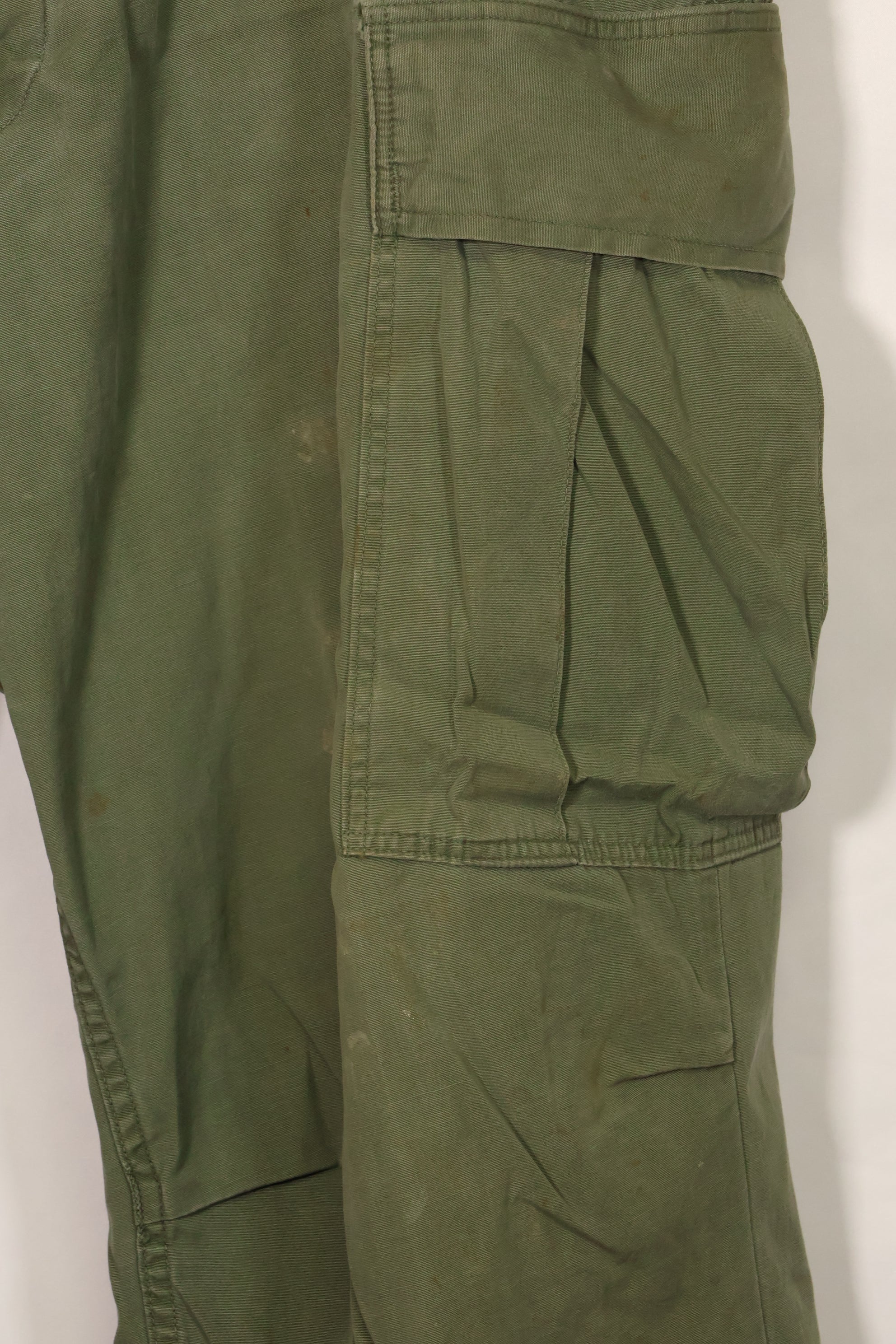 1967 Contract 3rd Model Non Ripstop Jungle Fatigue Pants L-S Used