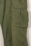 1967 Contract 3rd Model Non Ripstop Jungle Fatigue Pants L-S Used