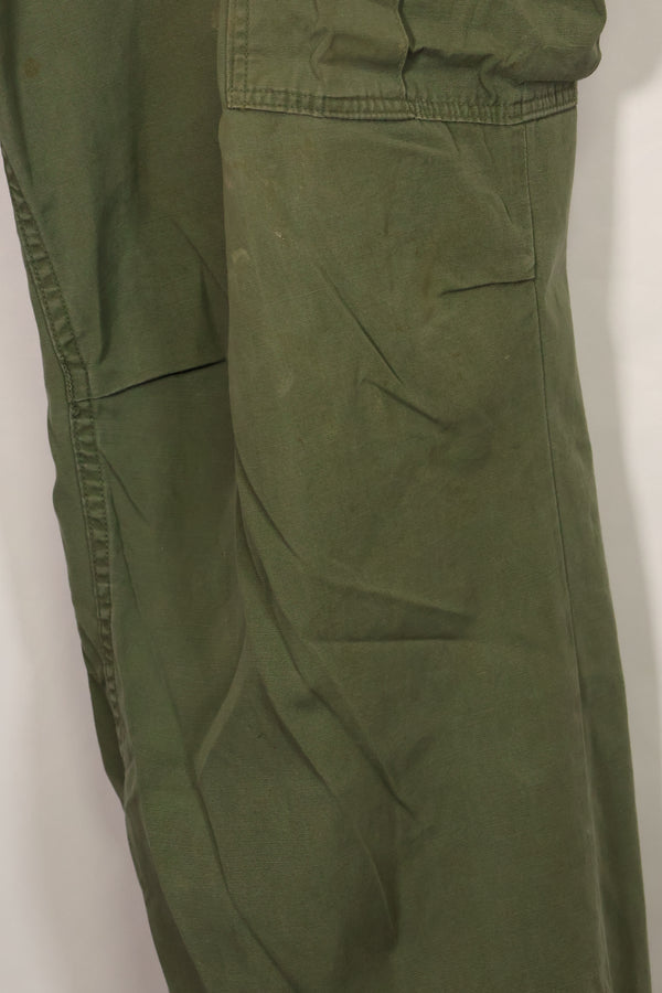 1967 Contract 3rd Model Non Ripstop Jungle Fatigue Pants L-S Used