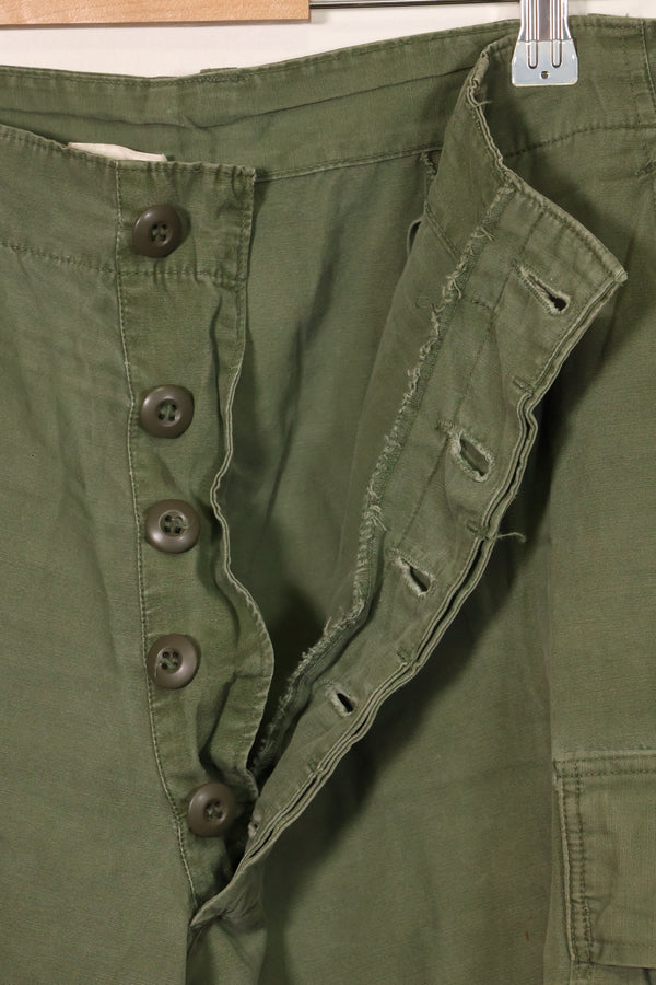 1967 Contract 3rd Model Non Ripstop Jungle Fatigue Pants L-S Used