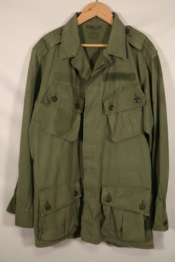 Real 1963-64 1st Model Jungle Fatigue Jacket with patch, used.