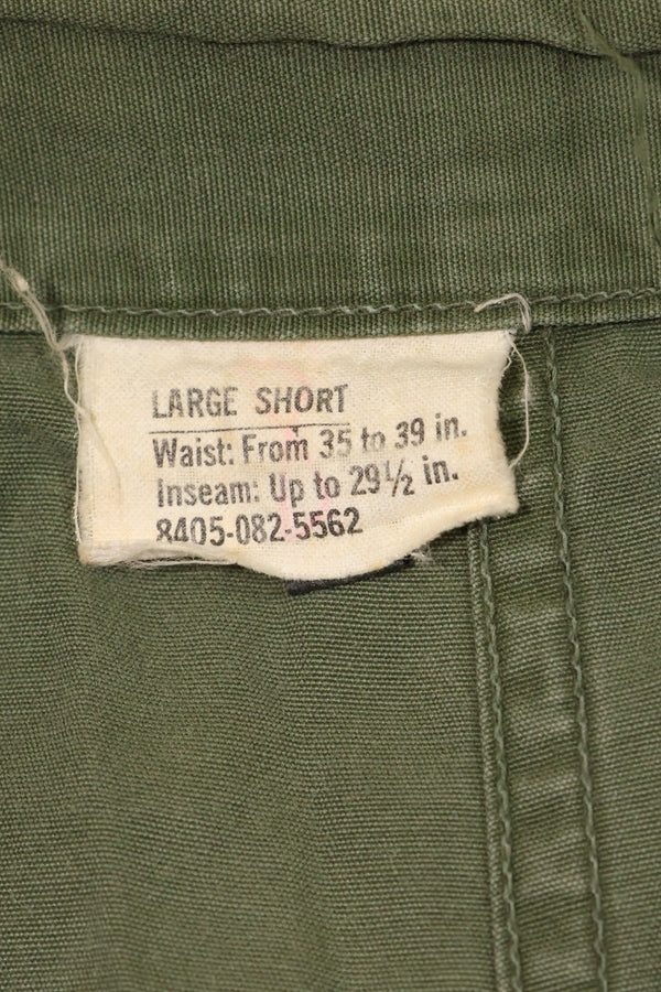 1967 Contract 3rd Model Non Ripstop Jungle Fatigue Pants L-S Used