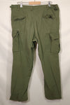 1967 Contract 3rd Model Non Ripstop Jungle Fatigue Pants L-S Used