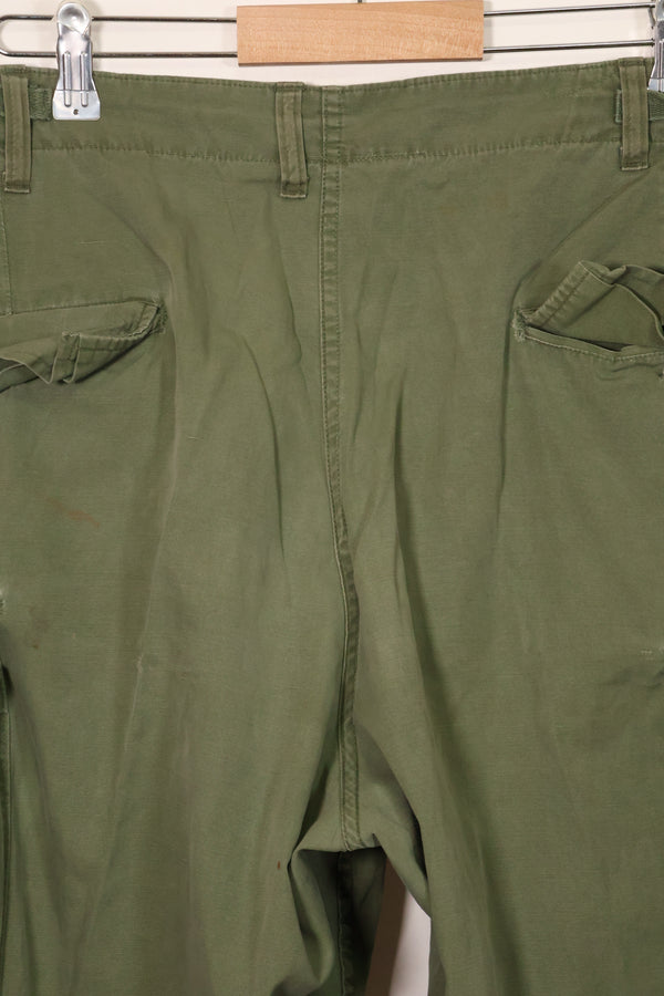 1967 Contract 3rd Model Non Ripstop Jungle Fatigue Pants L-S Used