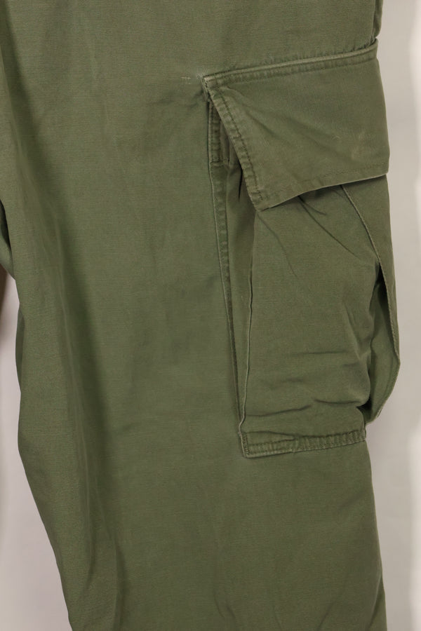1967 Contract 3rd Model Non Ripstop Jungle Fatigue Pants L-S Used