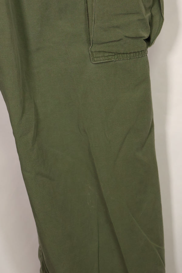 1967 Contract 3rd Model Non Ripstop Jungle Fatigue Pants L-S Used