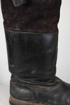 1940s German Air Force Luftwaffe black pilot boots, used.