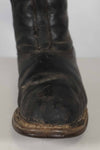 1940s German Air Force Luftwaffe black pilot boots, used.