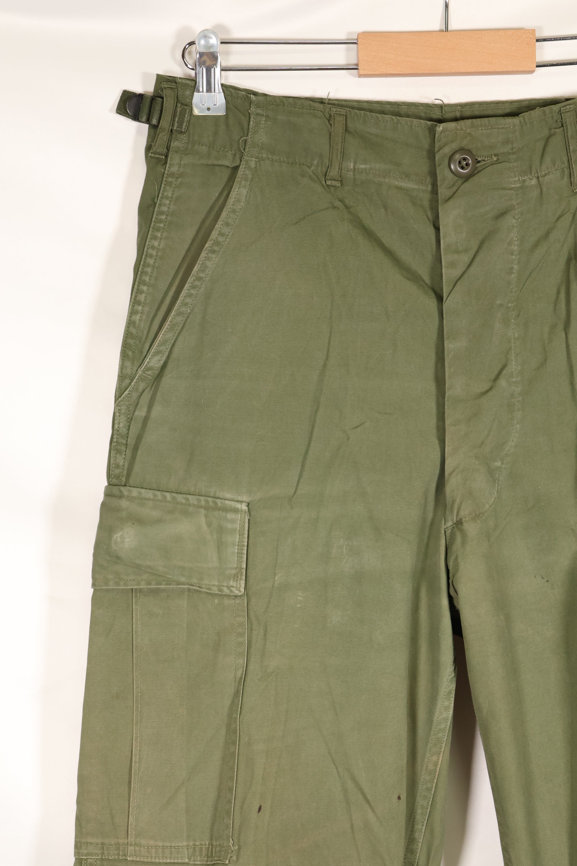 Estimated circa 1967 | S-L | 3rd Model Non-Ripstop Jungle Fatigue Pants | Faded | Used
