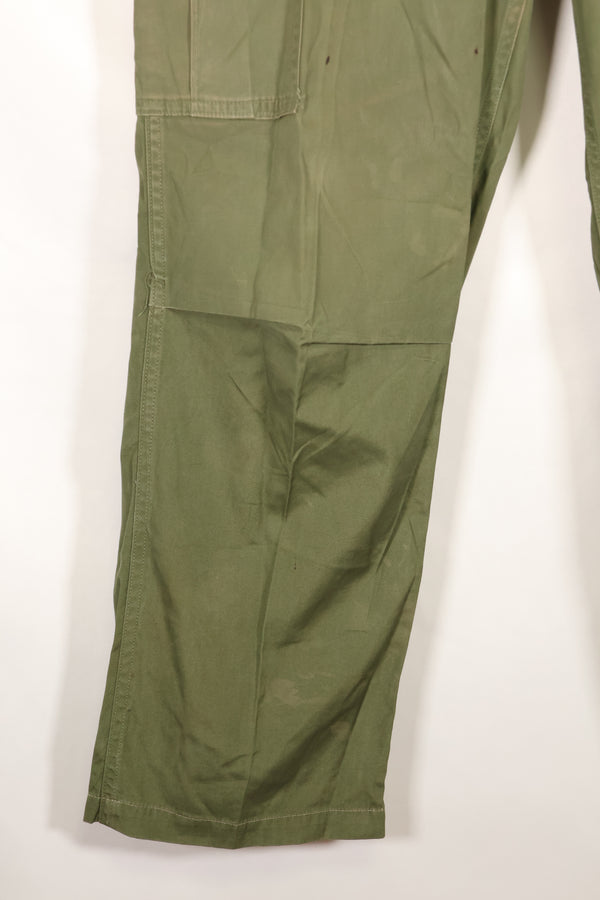 Estimated circa 1967 | S-L | 3rd Model Non-Ripstop Jungle Fatigue Pants | Faded | Used