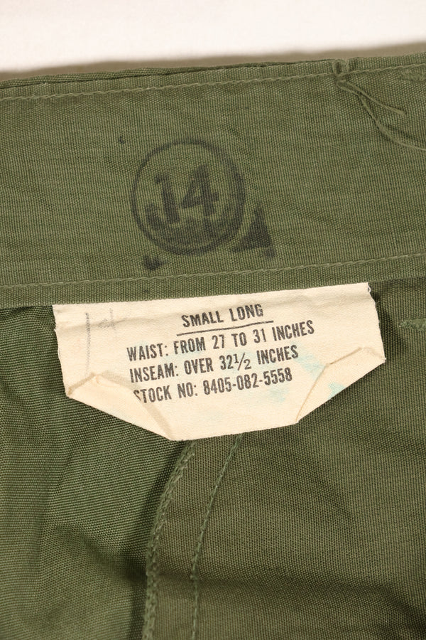 Estimated circa 1967 | S-L | 3rd Model Non-Ripstop Jungle Fatigue Pants | Faded | Used
