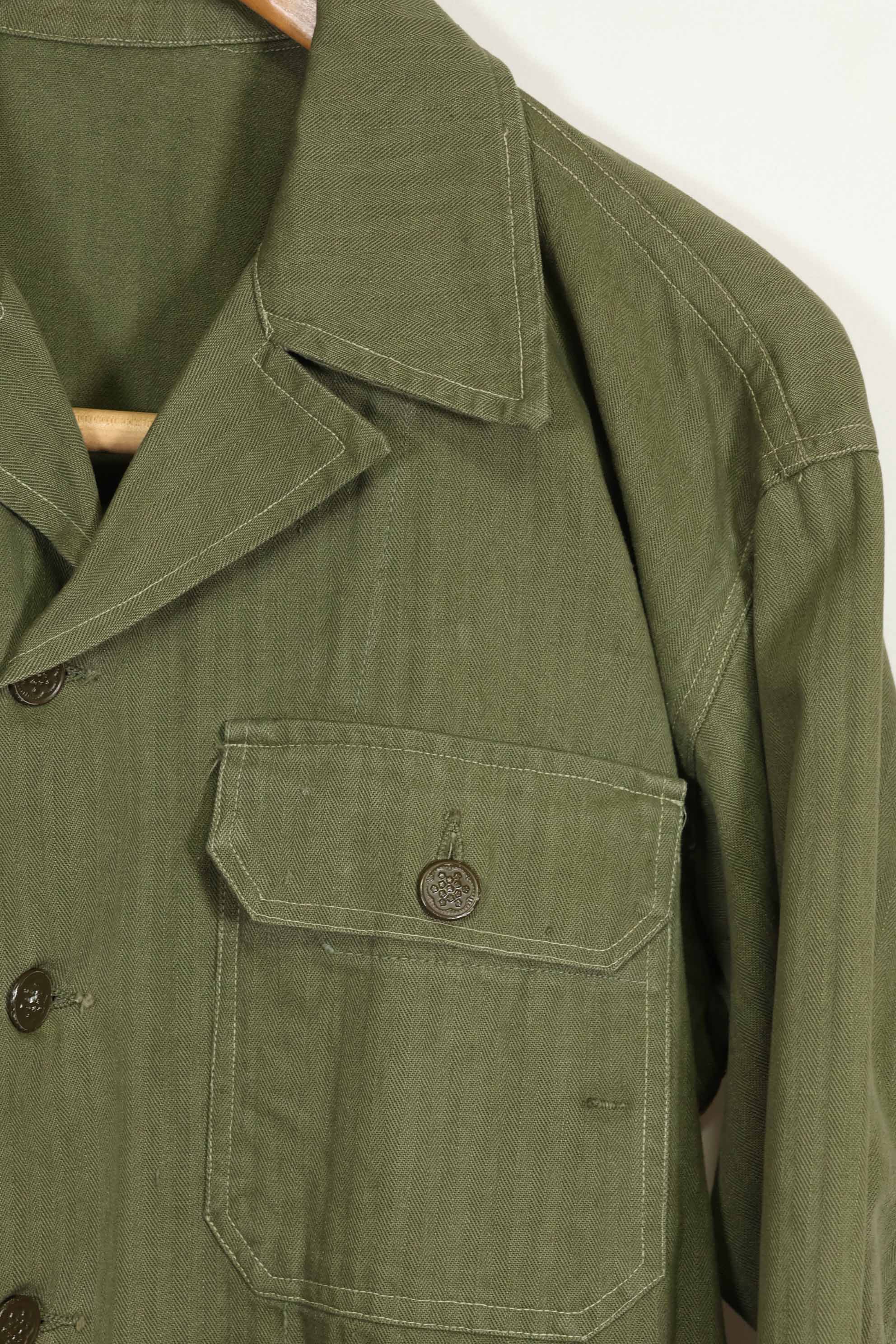 1950's U.S. Army HBT Utility Shirt, almost unused.