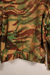 1950s, Indochina War, British Army Battle Dress-style, Lizard Camouflage, made from shelter half fabric, jacket, used