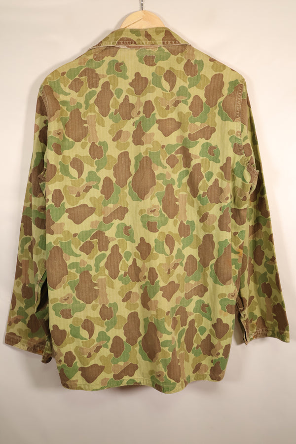 Early 1940s, Estimated Size 42, U.S. Marine Corps, Frogskin Camouflage, P-44 Jacket, Used