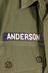 1963 Contract, S-R, U.S. Air Force, Officer, 1st Model Jungle Fatigue Jacket, Modified, Used