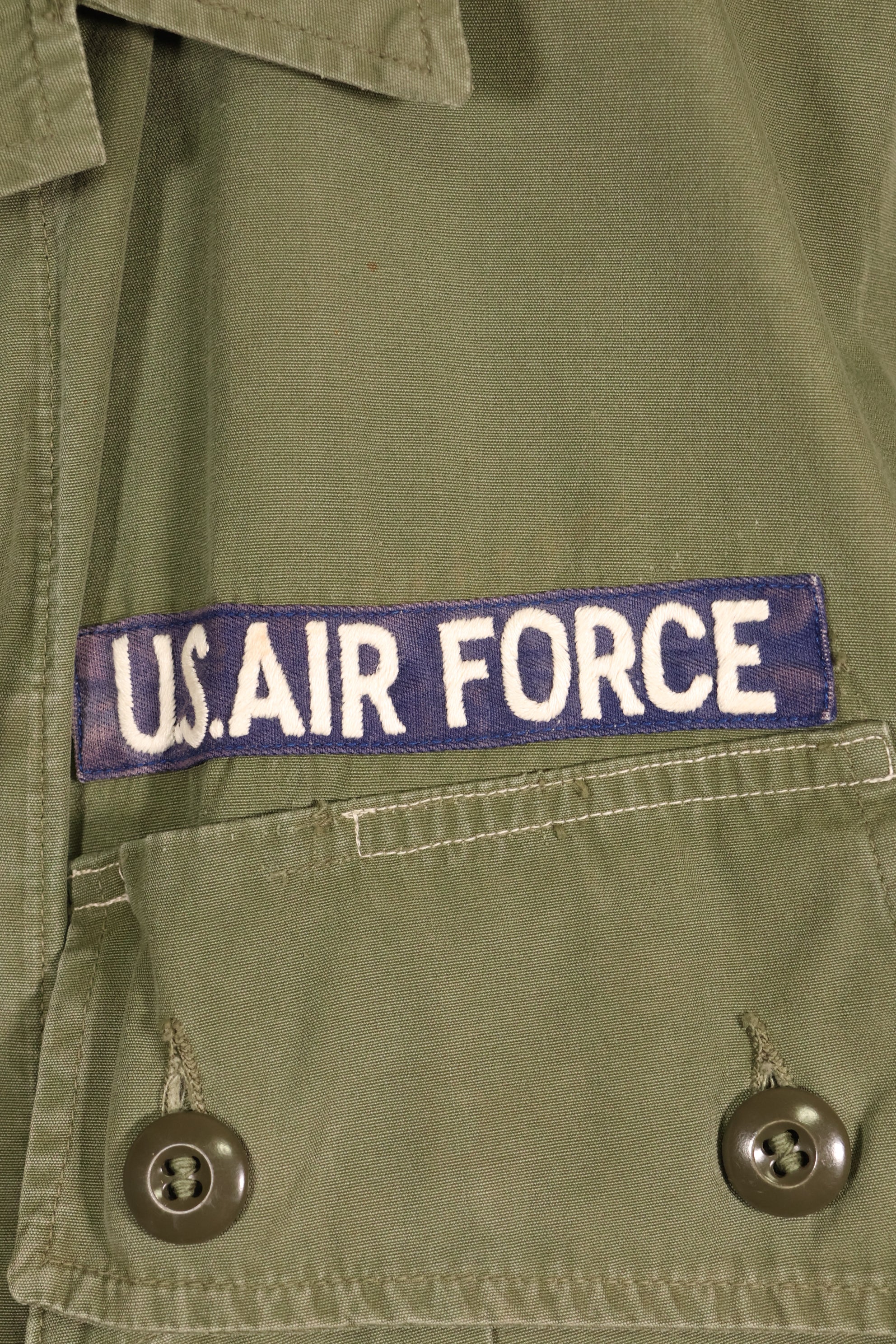 1963 Contract, S-R, U.S. Air Force, Officer, 1st Model Jungle Fatigue Jacket, Modified, Used