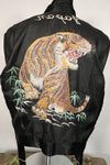 Estimated late 1940s-early 1950s early Japan Jacket, tiger embroidery, small scratches.