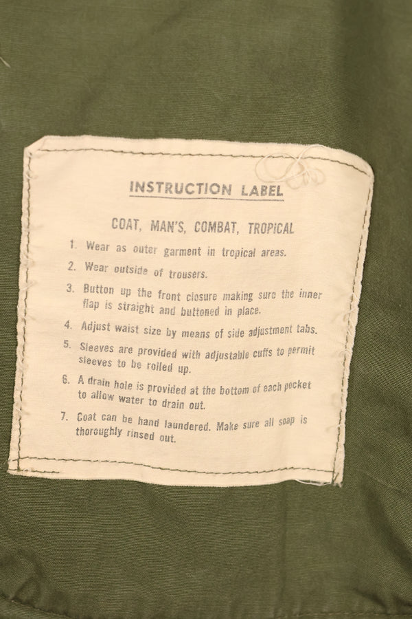 1963 Contract, S-R, U.S. Air Force, Officer, 1st Model Jungle Fatigue Jacket, Modified, Used