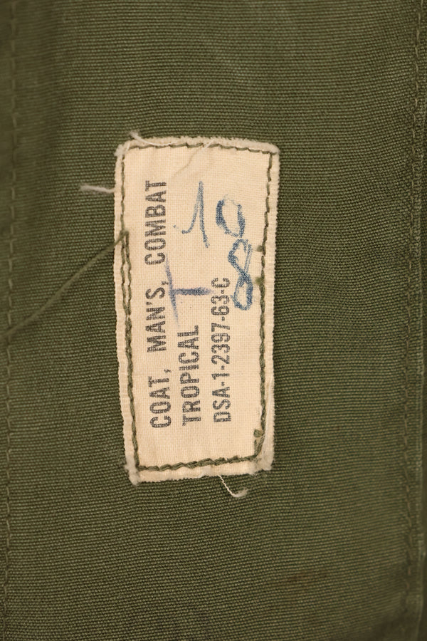1963 Contract, S-R, U.S. Air Force, Officer, 1st Model Jungle Fatigue Jacket, Modified, Used