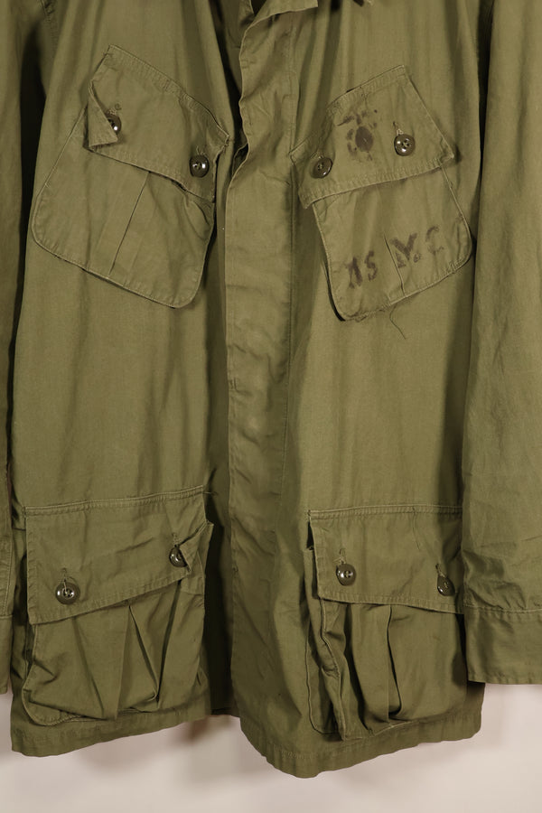 1963 Contract, M-R, USMC, 1st Model Jungle Fatigue Jacket, Almost Unused, Used