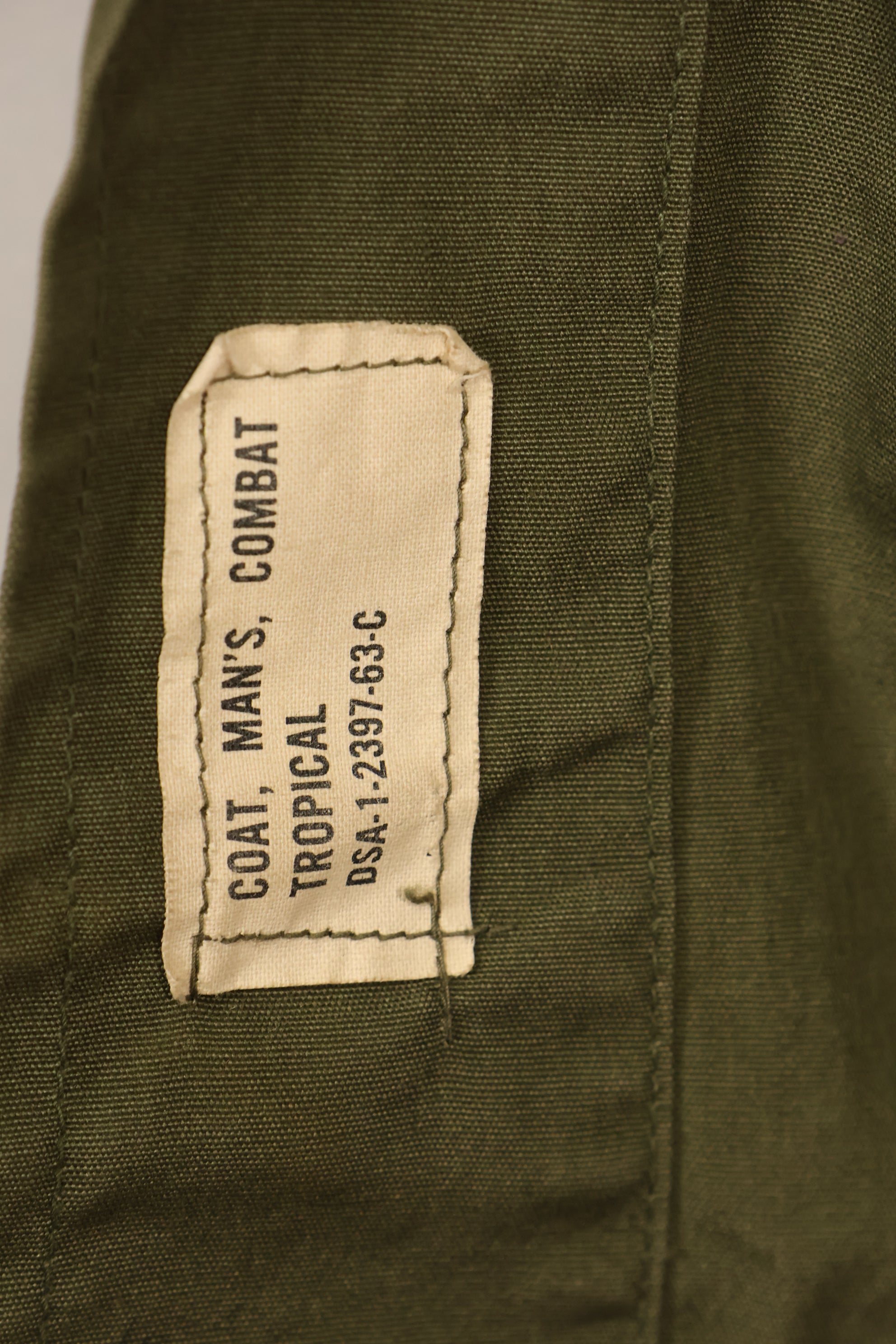 1963 Contract, M-R, USMC, 1st Model Jungle Fatigue Jacket, Almost Unused, Used