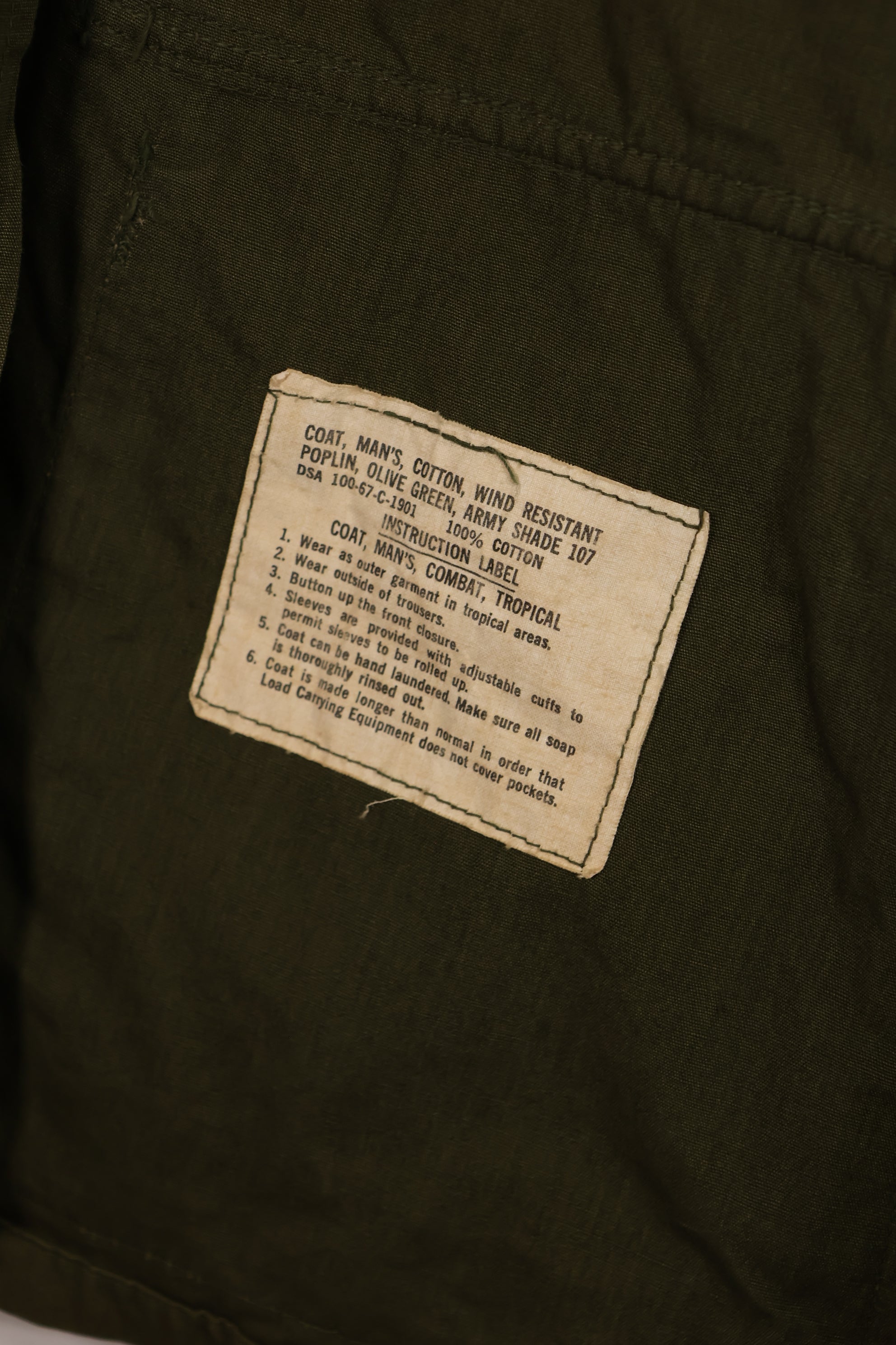 Real 1967 3rd Model Jungle Fatigue Jacket S-R 25th Inf Used