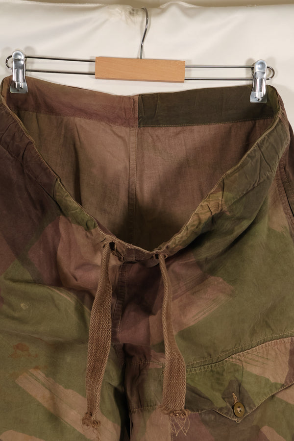 Real British Army SAS Trousers WINDPROOF Camouflage Pants Size No.3 Used